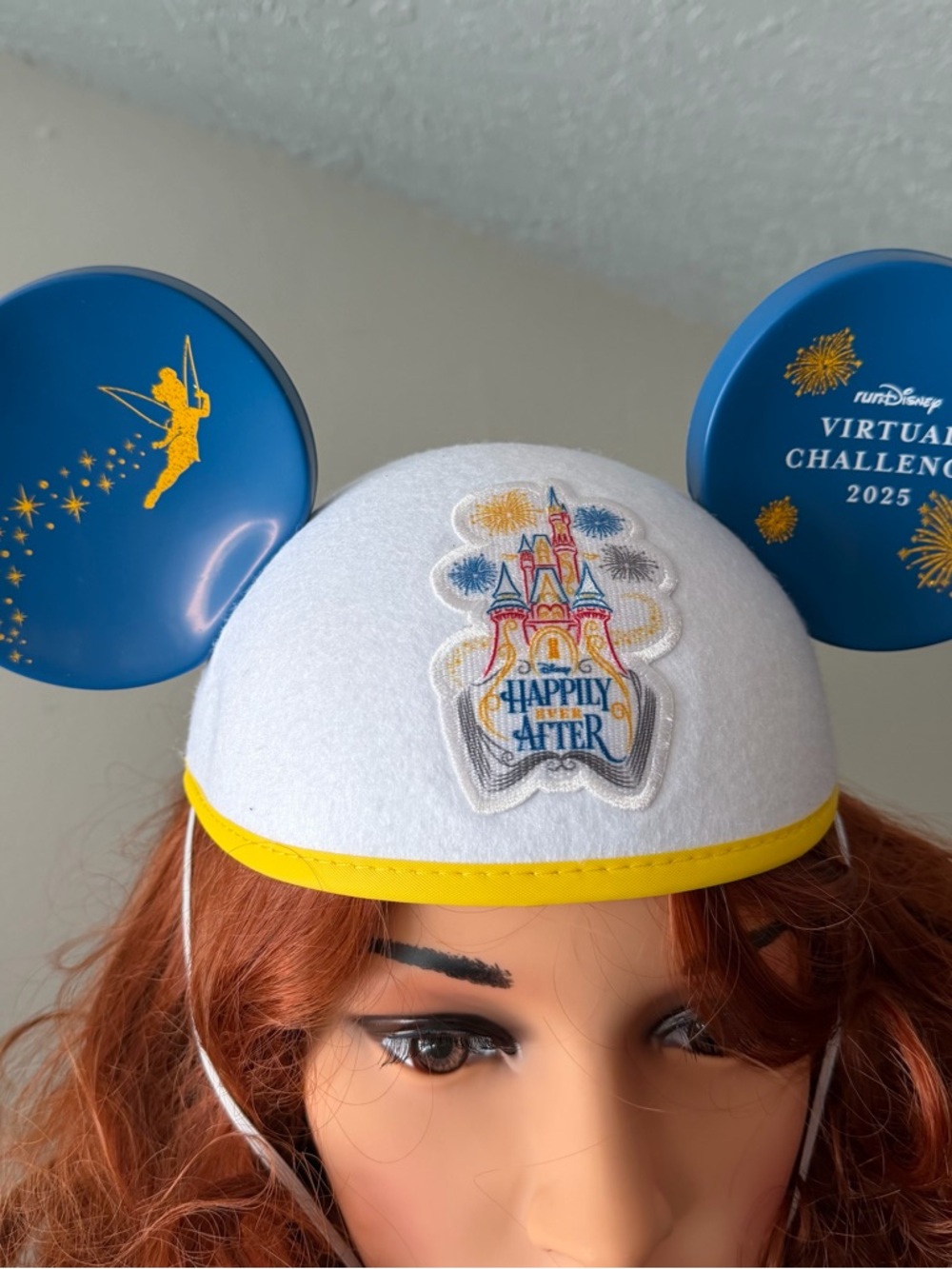 Run Disney Happily Ever After Mickey Ear Hat Cap Headband Virtual Challenge 2025